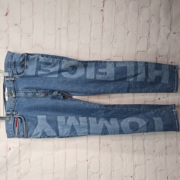 Tommy Hilfiger Denim Spellout Slim Tapered Mens 36x30